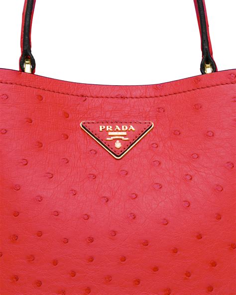 prada ostrich vanity|Prada ostrich leather bag.